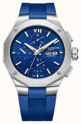 Baume & Mercier Niebieska tarcza z automatycznym chronografem Riviera M0A10623