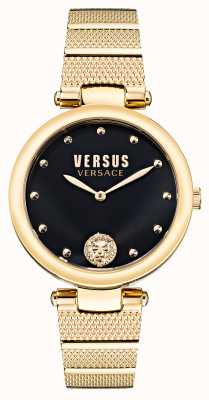 Versus Versace Pozłacany stalowy zegarek Versus los feliz VSP1G0621