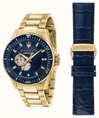 Maserati Pozłacany zegarek Sfida z diamentami R8823140004