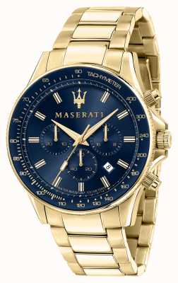 Maserati Zegarek męski Sfida pokryty żółtym złotem R8873640008