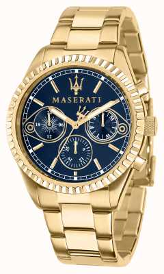 Maserati Żółto-złoty zegarek Competizione R8853100026