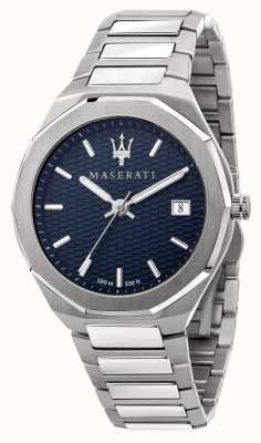 Maserati Męski zegarek w stylu 3h z niebieską tarczą R8853142006