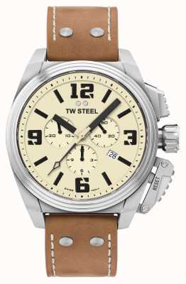 TW Steel Kremowa tarcza z chronografem w stołówce TW1010