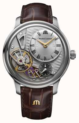 Maurice Lacroix Arcydzieło grawitacyjnego szkieletu zegarka z tarczą . MP6118-SS001-115-1