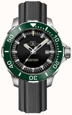Ball Watch Company Deepquest ceramiczny zielony pasek gumowy bezel DM3002A-P4CJ-BK