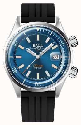 Ball Watch Company Engineer master ii diver chronometr z niebieską tarczą gumowy pasek DM2280A-P1C-BE
