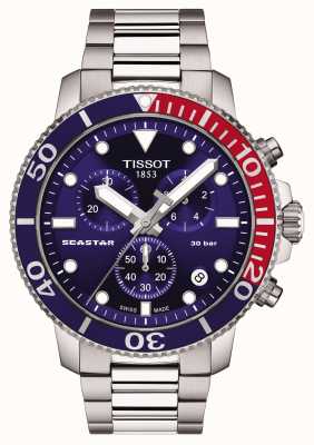 Tissot Seastar 1000 kwarcowy chronograf niebieski T1204171104103