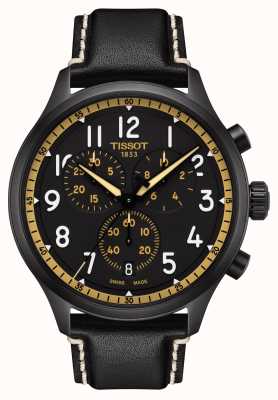 Tissot Chrono xl vintage czarno/złoty zegarek T1166173605202