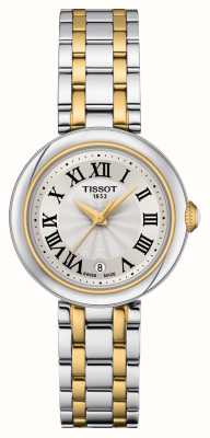 Tissot Dwukolorowy damski zegarek Bellissima T1260102201300