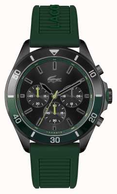Lacoste Tiebreaker zielony silikonowy zegarek 2011153