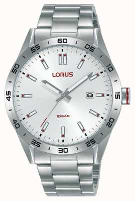 Lorus Sportowy zegarek kwarcowy 40 mm ze srebrną tarczą sunray RH963NX9