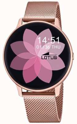 Lotus Stalowa bransoleta mesh w kolorze różowego złota Smarttime L50015/A