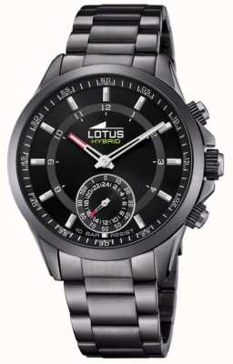 Lotus Smartwatch z połączeniem hybrydowym | czarna tarcza | czarna bransoleta ze stali nierdzewnej L18807/2