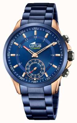 Lotus Połączony zegarek męski | niebieskie i różowe złoto | niebieska bransoletka ze stali nierdzewnej L18809/1