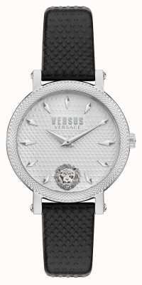 Versus Versace Versus weho zegarek z czarnym skórzanym paskiem VSPZX0121