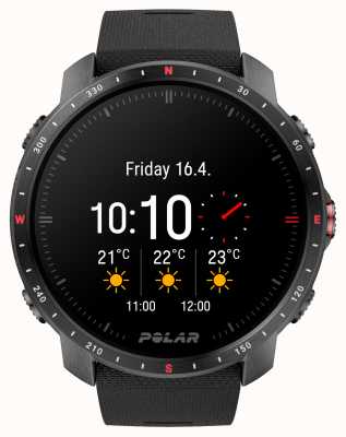 Polar Grit x pro premium gps outdoorowy multisportowy zegarek treningowy czarny (ml) 90085773