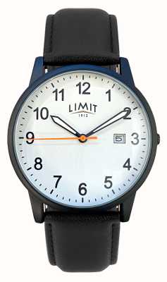 Limit Klasyczna biała tarcza/czarny skórzany zegarek 5801.37
