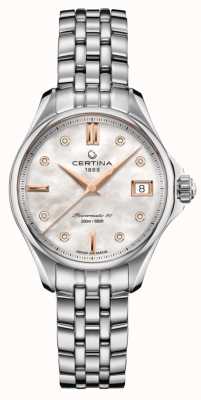 Certina Ds action lady zestaw diamentów z masy perłowej zegarka z tarczą C0322071111600