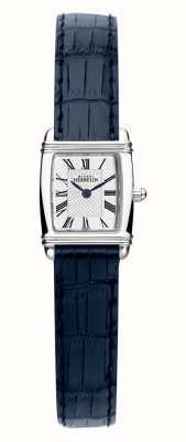 Herbelin Damski zegarek z niebieskim skórzanym paskiem w stylu art déco 17438/08BL