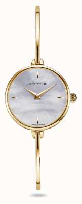 Herbelin Fil damski zegarek z perłowej złotej bransoletki z pvd 17206/BP19