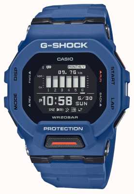 Casio Cyfrowy kwarcowy niebieski zegarek G-shock g-squad GBD-200-2ER