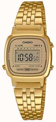 Casio Kolekcja damski mini vintage złoty zegarek LA670WETG-9AEF