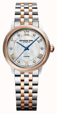 Raymond Weil Damski automatyczny dwukolorowy zegarek maestro 2131-SP5-00966