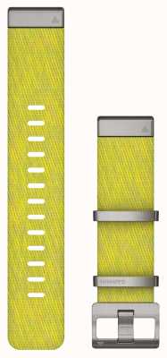 Garmin Marq quickfit 22mm nylonowy pasek żakardowy tylko żółty/zielony 010-12738-23