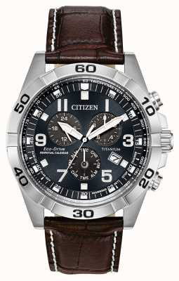 Citizen Męski zegarek z kalendarzem wiecznym z tytanu™ Eco-drive BL5551-06L