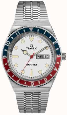 Timex Q diver inspirowane sst case biała tarcza sst band TW2U61200