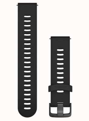 Garmin Pasek szybkiego uwalniania (20 mm) z czarnego silikonu / łupków — tylko pasek 010-11251-1G