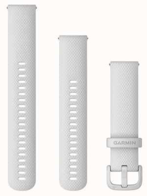 Garmin Pasek szybkiego uwalniania (20 mm) biały silikon / biały osprzęt — tylko pasek 010-13021-01