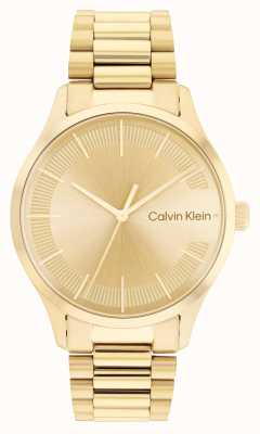 Calvin Klein Złota tarcza | złota bransoletka ze stali nierdzewnej 25200038