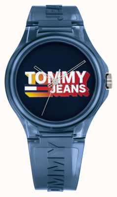 Tommy Jeans Męski niebieski silikonowy zegarek Berlin 1720028