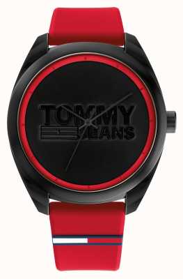 Tommy Jeans Czerwony i czarny męski zegarek San diego 1791929