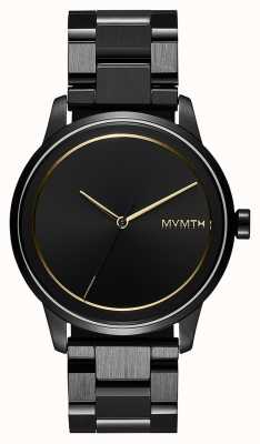 MVMT Profil unisex zegarek ze stali nierdzewnej platerowanej na czarno 28000181-D