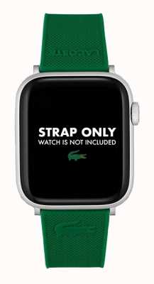 Lacoste Pasek do zegarka Apple (42/44mm) zielony silikon 2050011