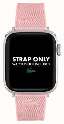 Lacoste Pasek do zegarka Apple (38/40/41mm) różowy silikon 2050007