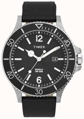Timex Męskie | port | czarna tarcza | czarny pasek tekstylny TW2V27000