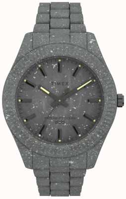 Timex Szary plastikowy zegarek Waterbury w kolorze oceanu TW2V37300