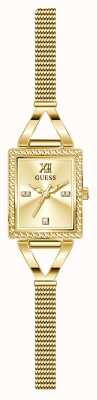 Guess Grace damski zegarek z cienką siateczką w kolorze złotym GW0400L2