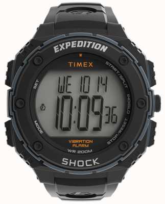 Timex Męski, wytrzymały zegarek cyfrowy | czarny pasek TW4B24000