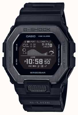 Casio Czarny monochromatyczny zegarek G-shock g-lide GBX-100NS-1ER