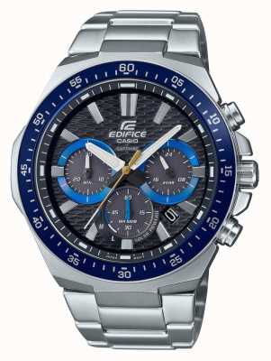 Casio Zegarek z chronografem słonecznym z niebieską ramką EFS-S600D-1A2VUEF