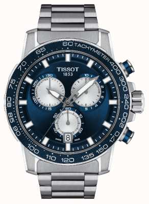 Tissot Super sportowy niebieski zegarek z chronografem T1256171104100