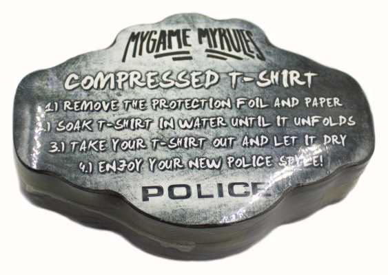 Police Kompresowana koszulka „moja gra, moje zasady”. POLICE-TSHIRT