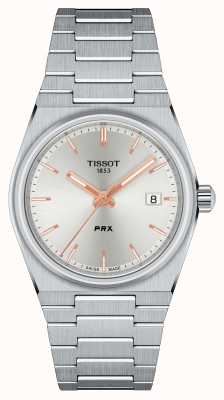 Tissot Prx 40 205 35mm srebrny/różowe złoto T1372101103100