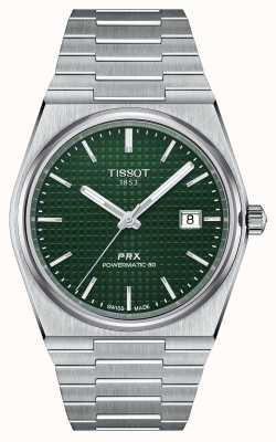 Tissot Prx powermatic 80 40mm automatyczny zielony / srebrny T1374071109100