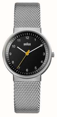 Braun Klasyczny zegarek damski z bransoletą z siatki BN0031BKSLMHL