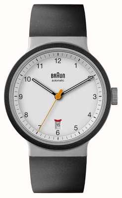 Braun Męski zegarek automatyczny bn0278 z białą tarczą BN0278WHBKG